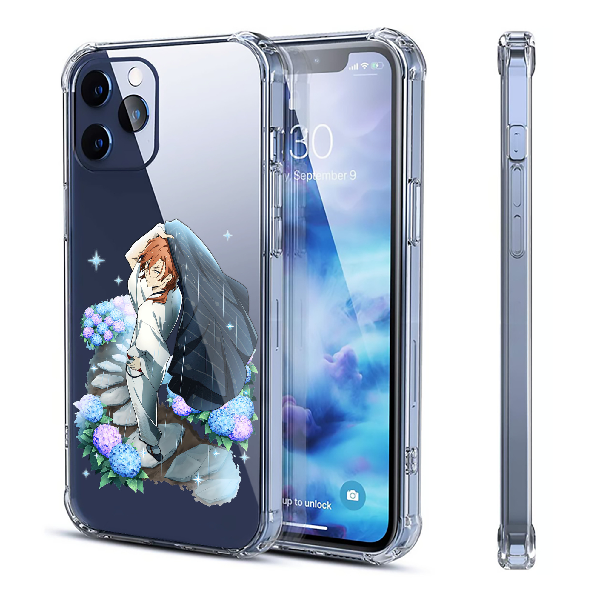 （画像用） 文豪ストレイドッグス Bungo Stray Dogs 【iPhone 12シリーズ対応】透明スマホケース（クリアソフトケース）